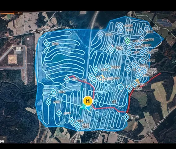 Previous deer herd analysis surveyed property map 2